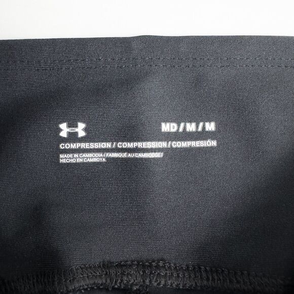 Under Armour Tech High Rise Full Length Compression Legging Womens Medium Black - Picture 3 of 15